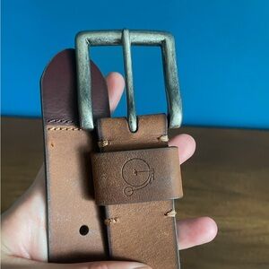 Maker & Company - Brown Italian Leather Belt *New without tags* size 34